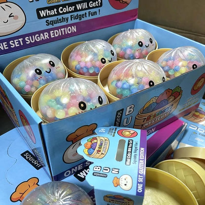 Lot Raviolis Squishy Arc-en-Ciel — Jouet Fidget Anti-Stress