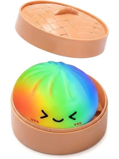 Ravioli Squishy Pailleté — Jouet Sensoriel Lent avec Boîte Cadeau