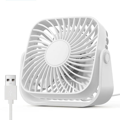 Ventilateur USB Portable 4 pouces Pliable — 3 Vitesses, 360° Réglable