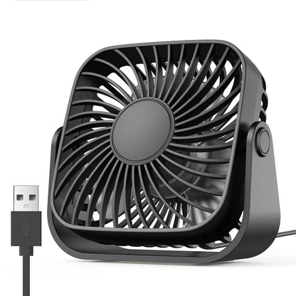 Ventilateur USB Portable 4 pouces Pliable — 3 Vitesses, 360° Réglable