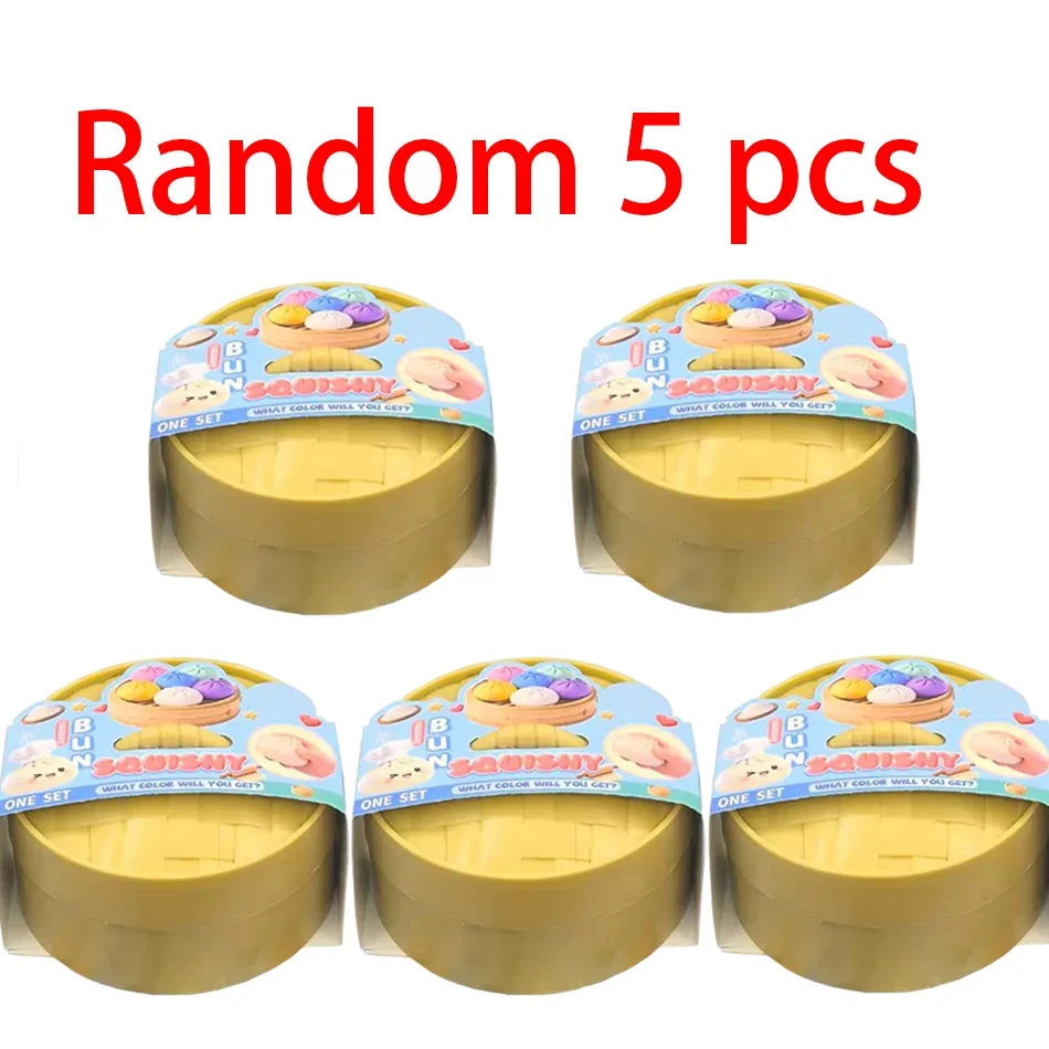 Ravioli Squishy Réaliste — Boîte Surprise TPR avec Cuiseur Bambou