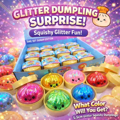 Ravioli Squishy Réaliste — Boîte Surprise TPR avec Cuiseur Bambou