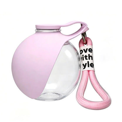 Bouteille d'Eau Portable 2-en-1 pour Chien — 250 ml Compacte