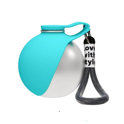 Bouteille d'Eau Portable 2-en-1 pour Chien — 250 ml Compacte