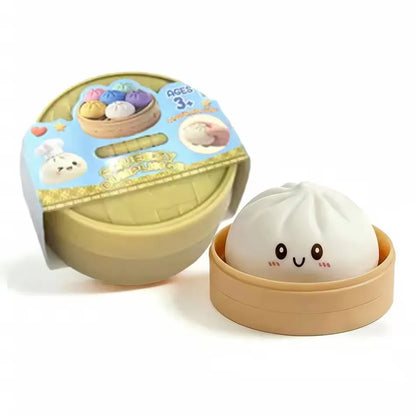 Balle Anti-Stress Ravioli Squishy — Rebond Lent & Cuiseur Bambou