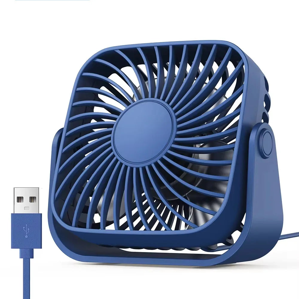 Ventilateur USB Portable 4 pouces Pliable — 3 Vitesses, 360° Réglable