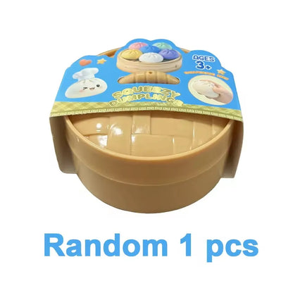 Balle Anti-Stress Ravioli Squishy — Rebond Lent & Cuiseur Bambou