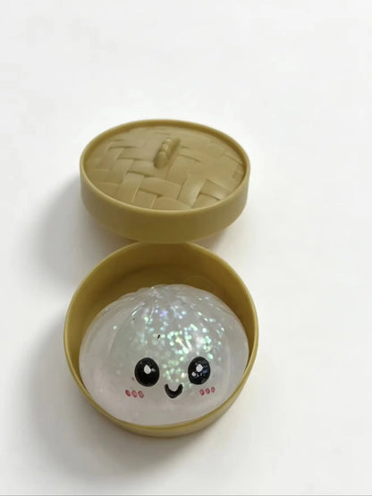 Balle Anti-Stress Ravioli Squishy — Rebond Lent & Cuiseur Bambou