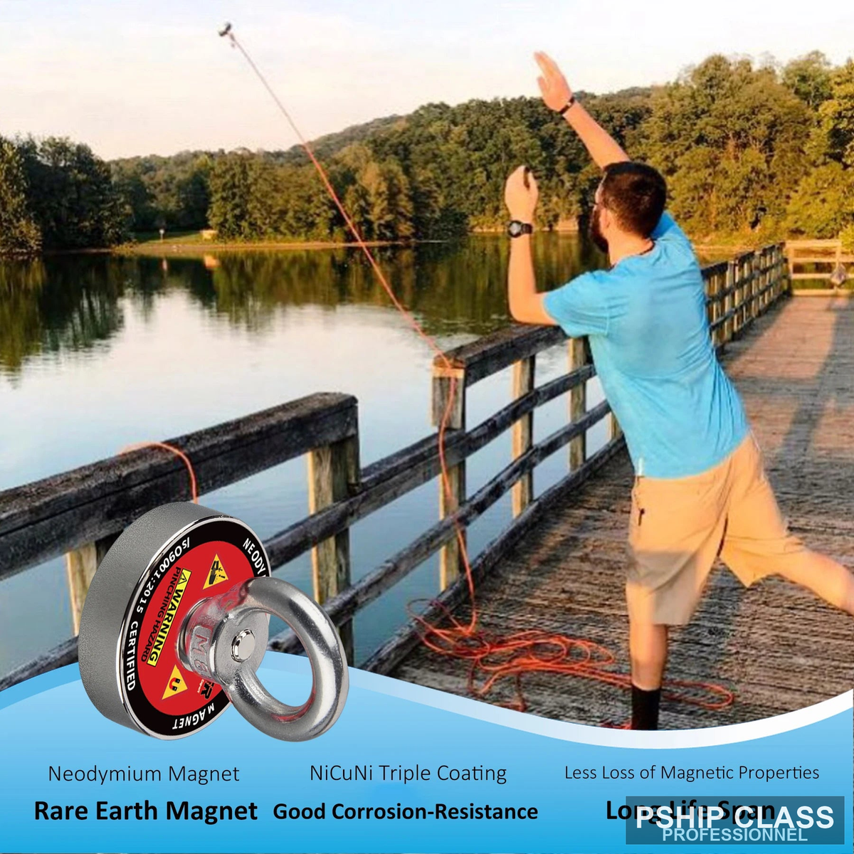 produAimant de pêche circulaire NdFeB C48L pour récupération magnétique sous-marine - vue 5 ct_name - P-SHIP