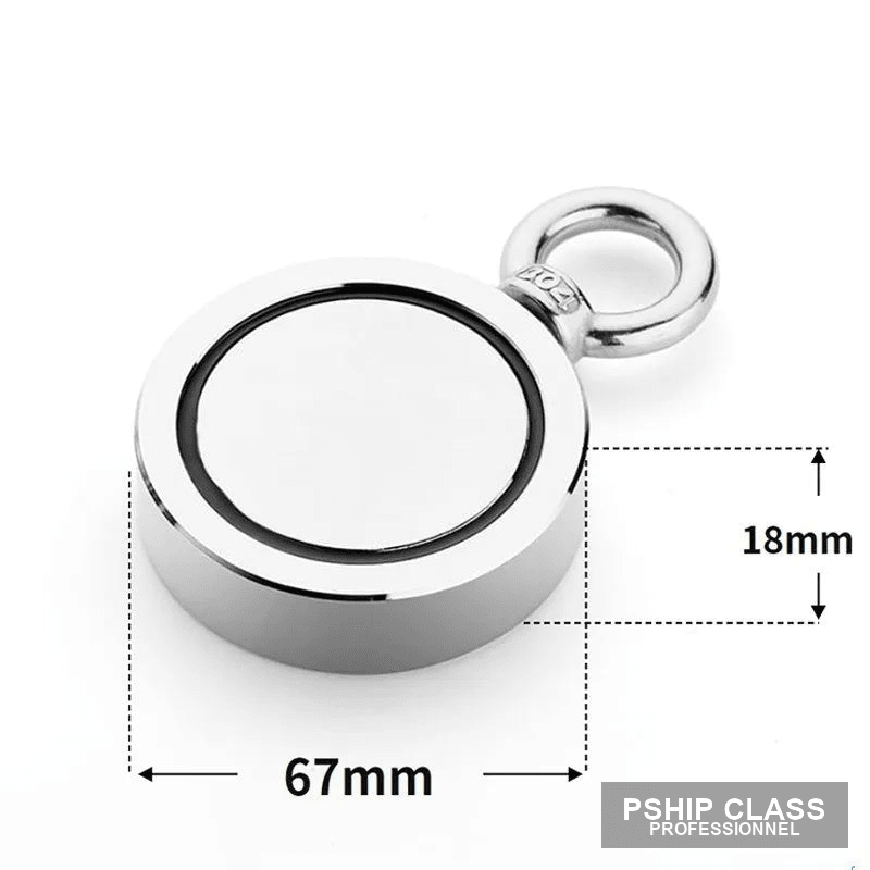 produAimant de pêche double face 120kg en néodyme pour récupération sous-marine - vue 7 ct_name - P-SHIP