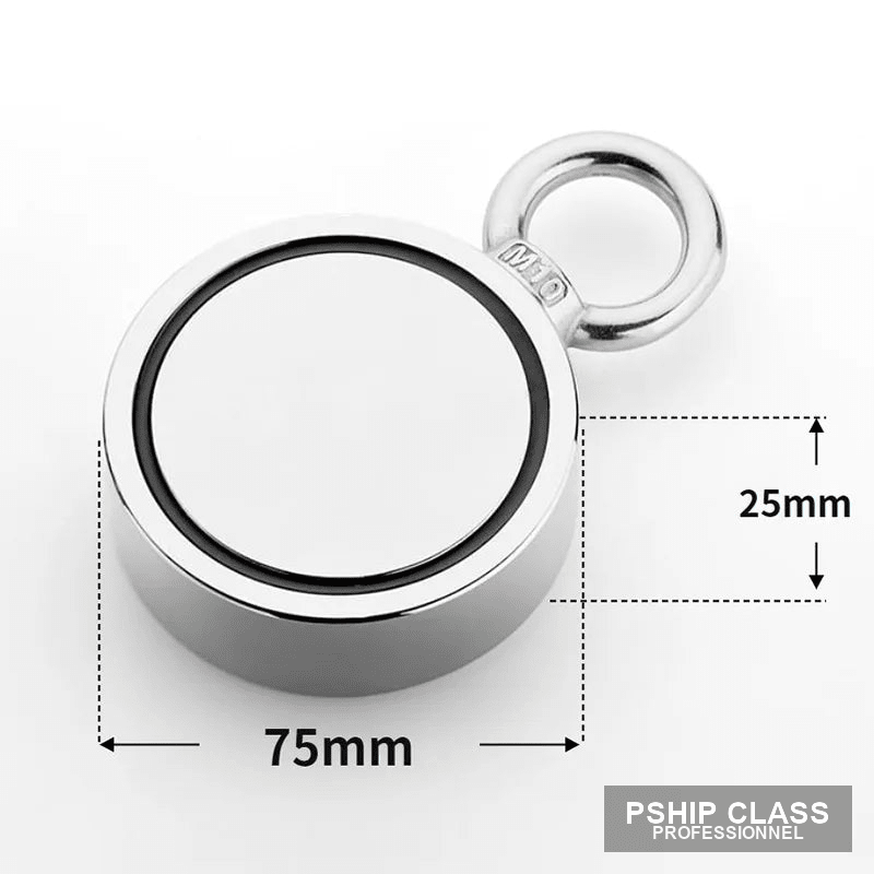 produAimant de pêche double face 120kg en néodyme pour récupération sous-marine - vue 6 ct_name - P-SHIP