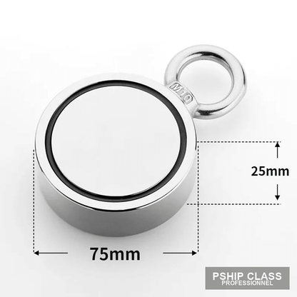 produAimant de pêche double face 120kg en néodyme pour récupération sous-marine - vue 6 ct_name - P-SHIP