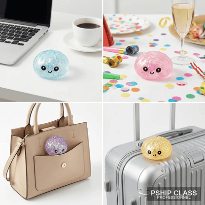produBalle anti-stress squishy dumpling avec rebond lent et boîte cadeau bambou - vue 3 ct_name - P-SHIP