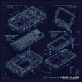 Blueprint Cyberdeck Chassis Kit - 4 Pièces STL Séparées