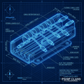 Blueprint USB Cable Chaos Organizer - Fichier STL