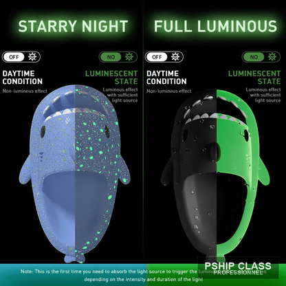 produChaussons requin lumineux — pantoufles fantaisie couple été intérieur extérieur - vue 6 ct_name - P-SHIP