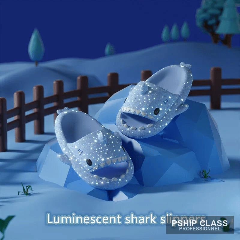 produChaussons requin lumineux — pantoufles fantaisie couple été intérieur extérieur - vue 3 ct_name - P-SHIP