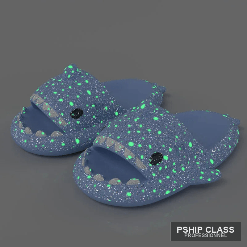 produChaussons requin lumineux — pantoufles fantaisie couple été intérieur extérieur - vue 4 ct_name - P-SHIP