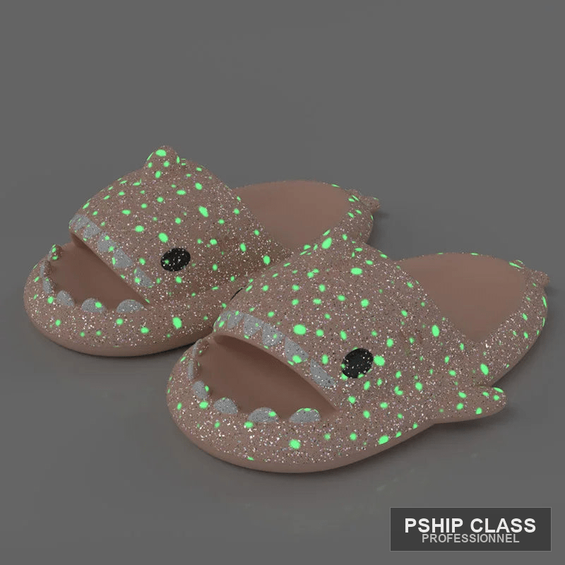 produChaussons requin lumineux — pantoufles fantaisie couple été intérieur extérieur - vue 9 ct_name - P-SHIP
