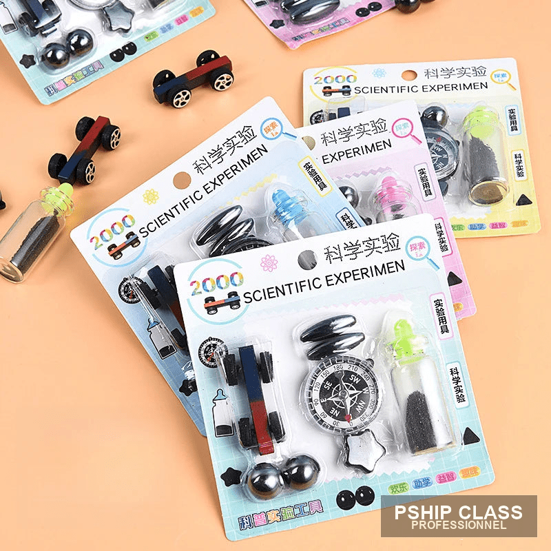 produKit expériences magnétisme éducatif avec boussole et aimants pour enfants - vue 3 ct_name - P-SHIP
