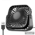Mini Ventilateur USB Portable 4 Pouces — 3 Vitesses Silencieux 360° Bureau & Camping