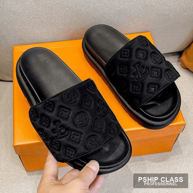 produMules femme designer luxe — sandales plateforme embossées mode plage et extérieur - vue 1 ct_name - P-SHIP