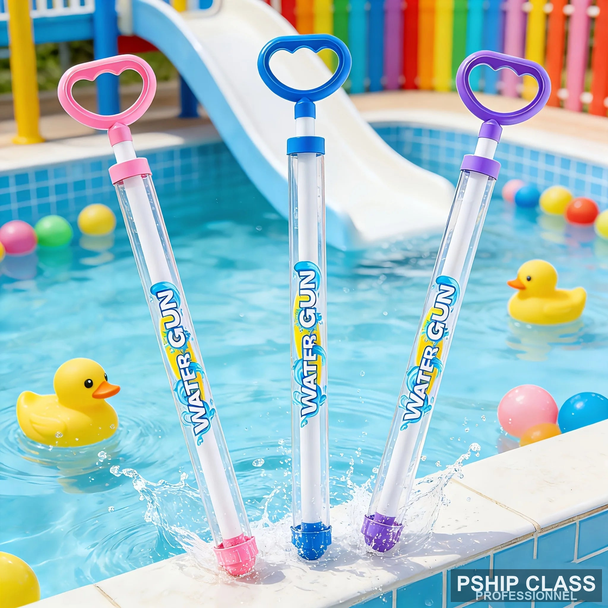 produPistolet à eau rétrofriction avec effets feux d'artifice pour enfants - vue 2 ct_name - P-SHIP