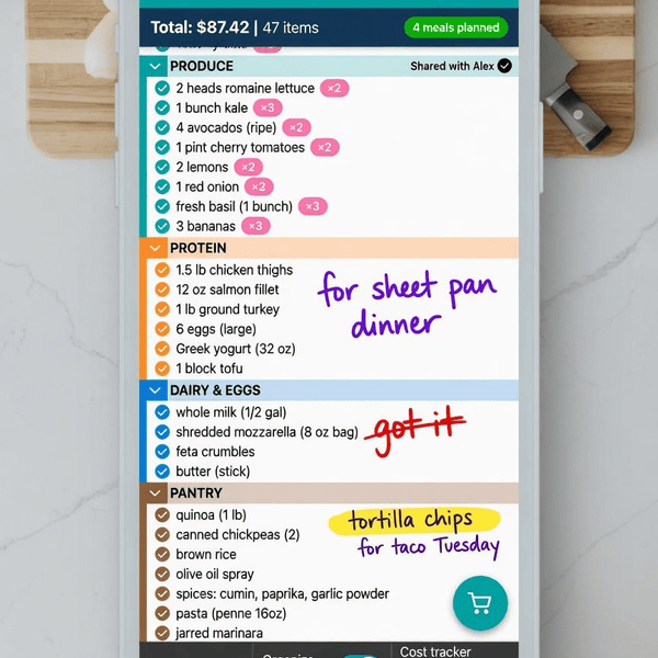 Planificateur Repas & Liste de Courses PDF