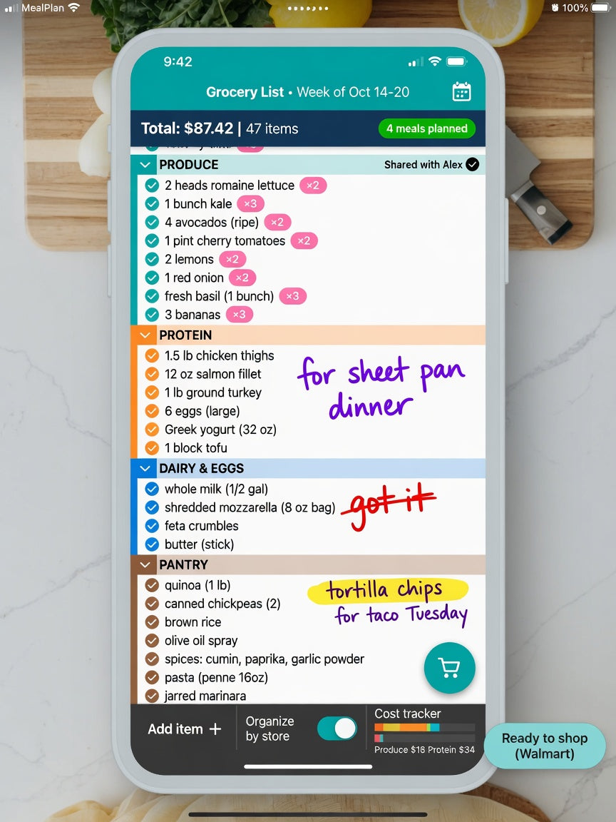 Planificateur Repas & Liste de Courses PDF