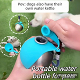 Gourde 2-en-1 pour Chien 285 ml — Bol Silicone Amovible Inox Anti-Fuite