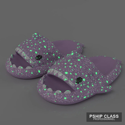 Chaussons requin lumineux — pantoufles fantaisie couple été intérieur extérieur - vue 11