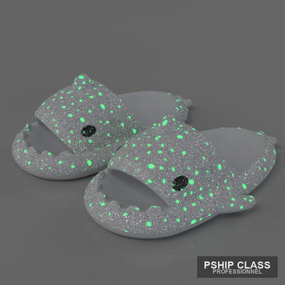 Chaussons requin lumineux — pantoufles fantaisie couple été intérieur extérieur - vue 10