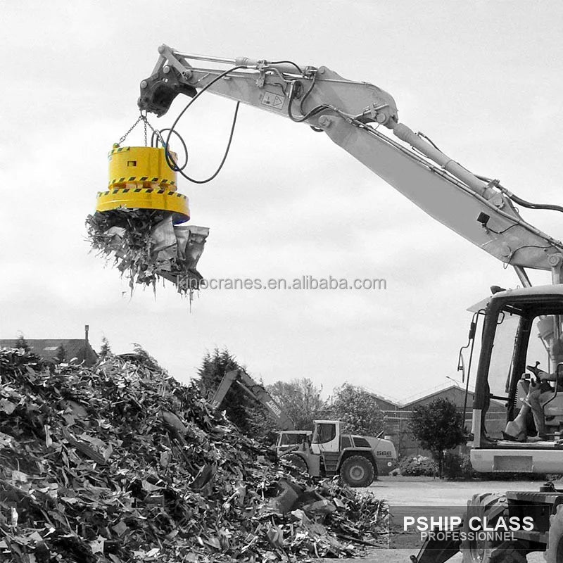 Electro-aimant industriel 3 tonnes pour pince de levage grue acier et ferraille - vue 3