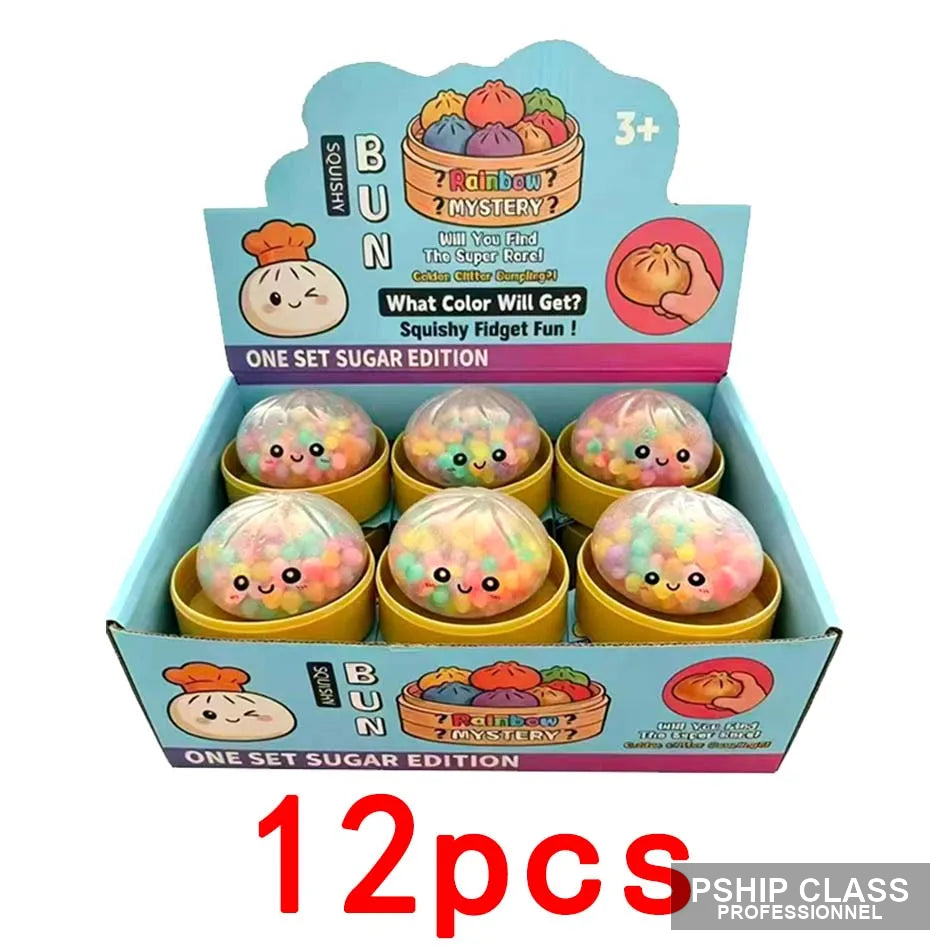 produSquishy ravioli arc-en-ciel et bambou — jouet anti-stress rebond lent - vue 10 ct_name - P-SHIP