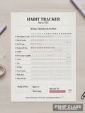 Suivi d'Habitudes 90 Jours — Tracker Imprimable PDF