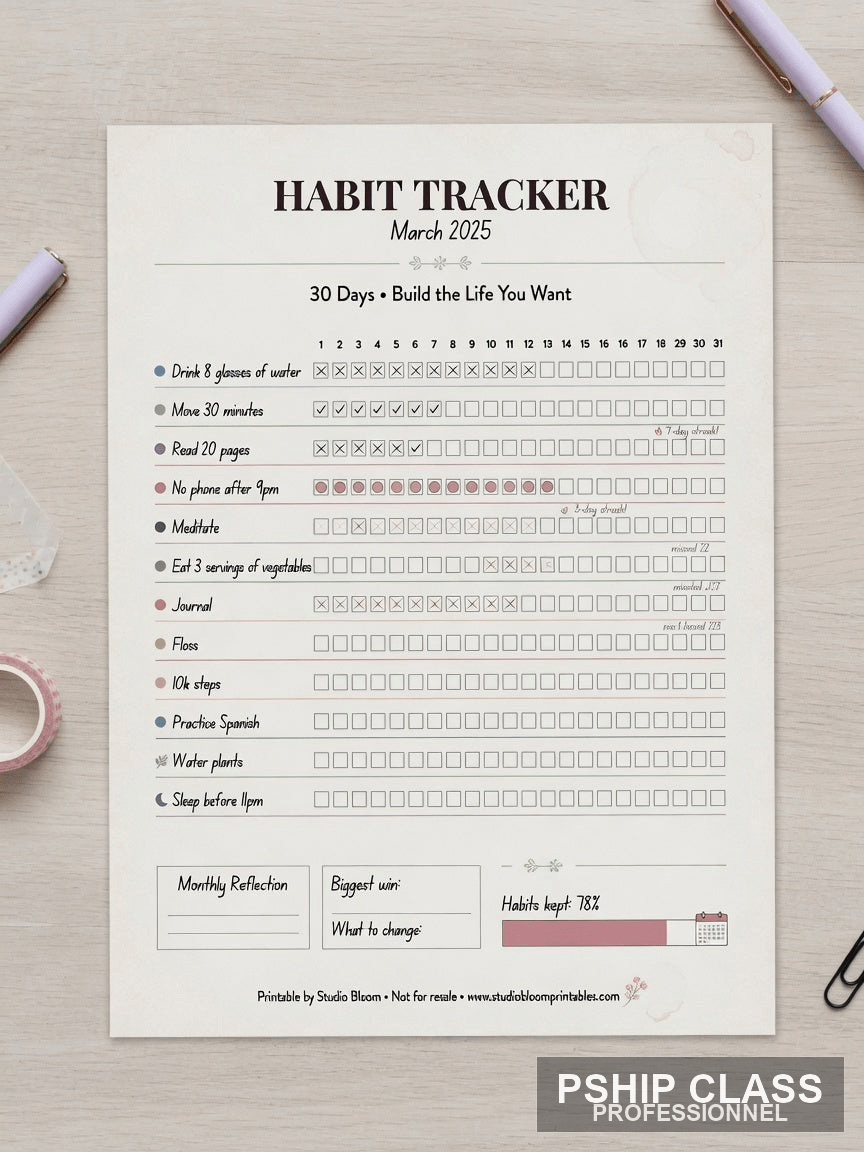 produproduSuivi d'Habitudes 90 Jours — Tracker Imprimable PDF ct_name - P-SHIP ct_name - P-SHIP
